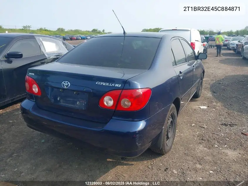2005 Toyota Corolla Ce/Le/S VIN: 2T1BR32E45C884871 Lot: 12328003