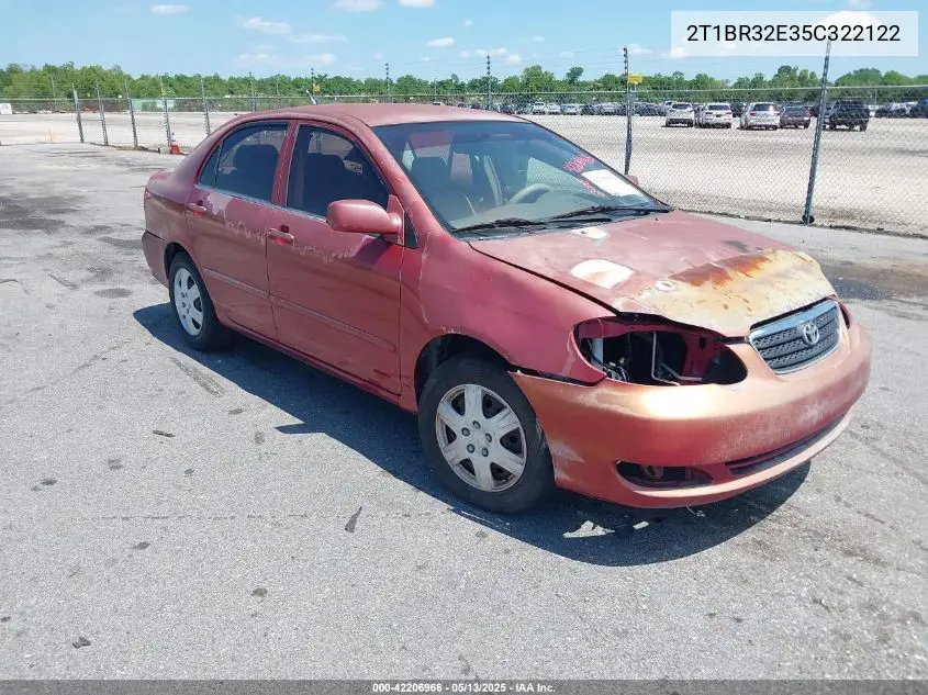 2005 Toyota Corolla Ce VIN: 2T1BR32E35C322122 Lot: 42206966