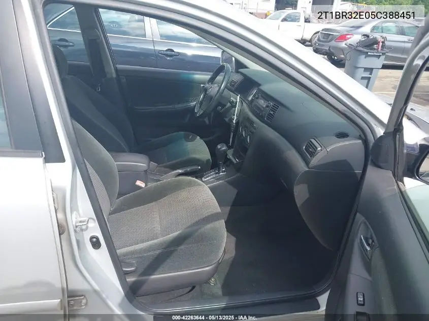 2005 Toyota Corolla S VIN: 2T1BR32E05C388451 Lot: 42263644