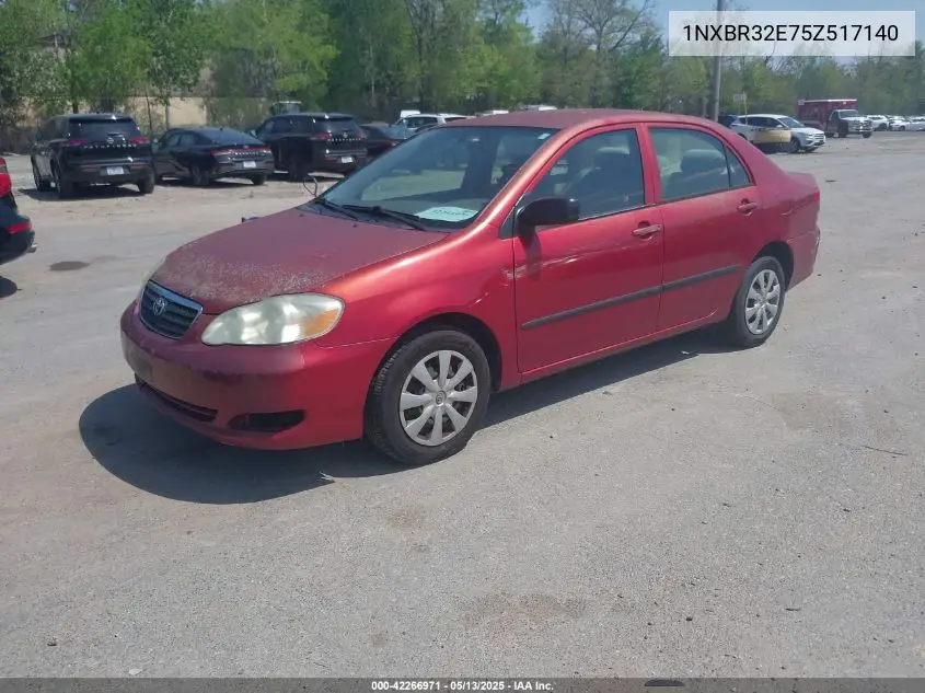 2005 Toyota Corolla Ce VIN: 1NXBR32E75Z517140 Lot: 42266971