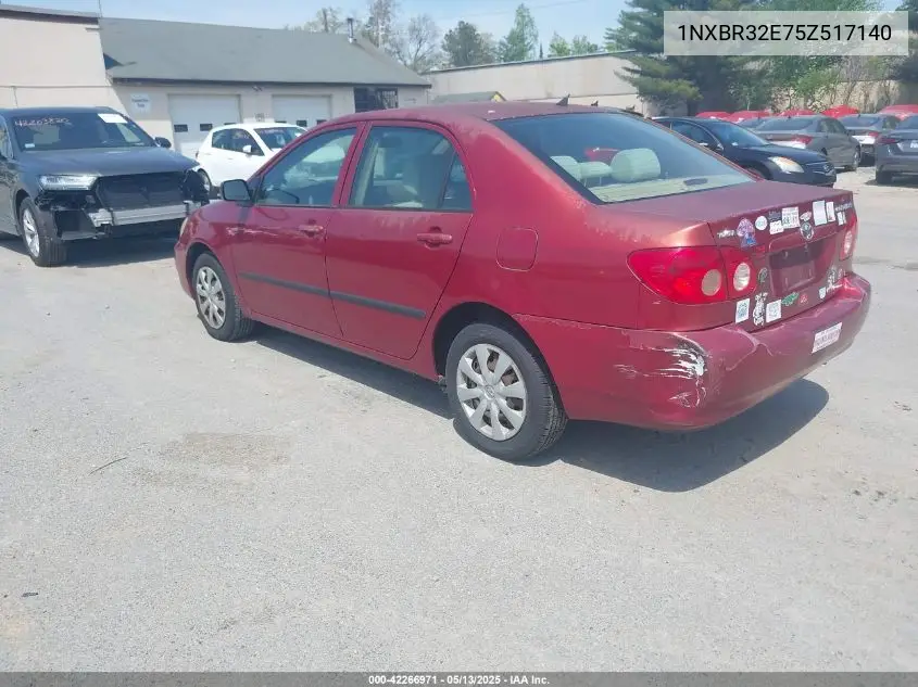 2005 Toyota Corolla Ce VIN: 1NXBR32E75Z517140 Lot: 42266971