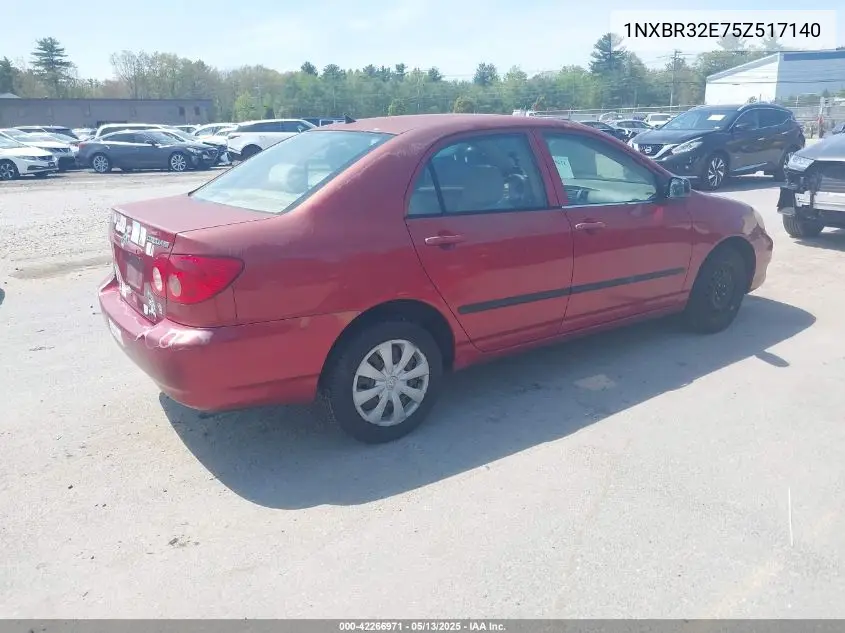 2005 Toyota Corolla Ce VIN: 1NXBR32E75Z517140 Lot: 42266971