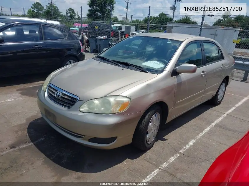 2005 Toyota Corolla Ce/Le/S VIN: 1NXBR32E85Z517700 Lot: 42631807