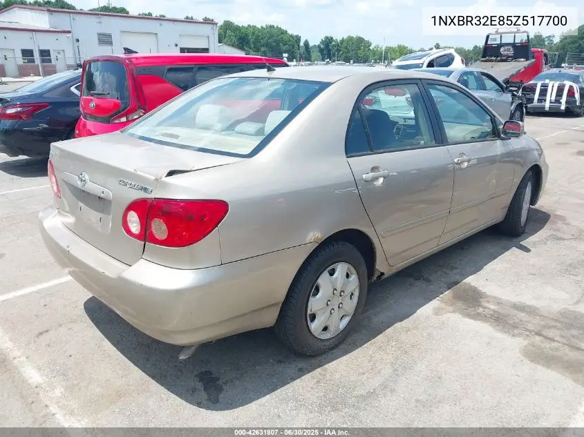 2005 Toyota Corolla Ce/Le/S VIN: 1NXBR32E85Z517700 Lot: 42631807