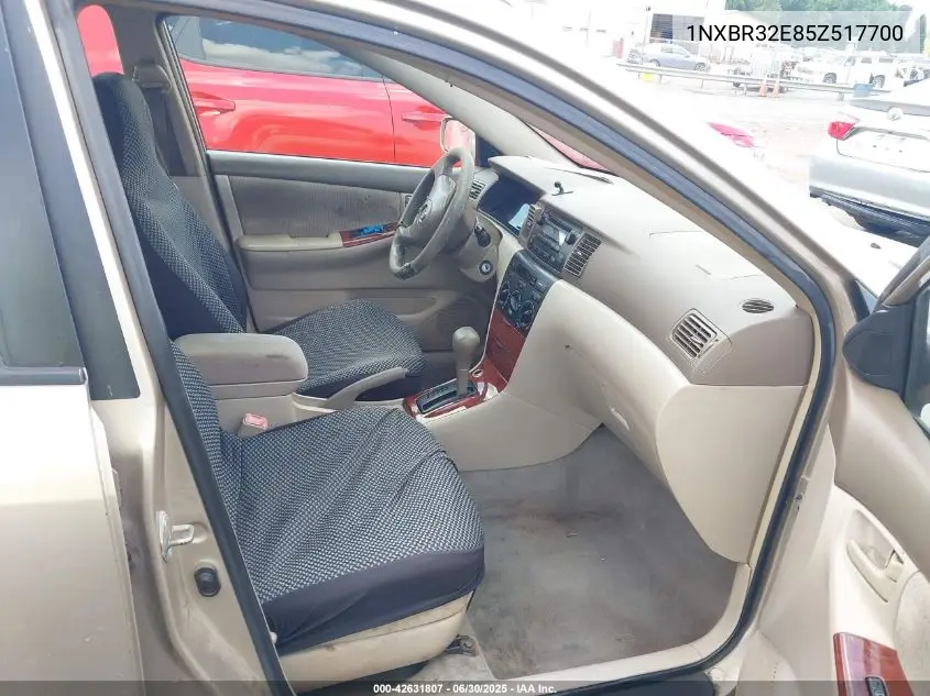 2005 Toyota Corolla Ce/Le/S VIN: 1NXBR32E85Z517700 Lot: 42631807