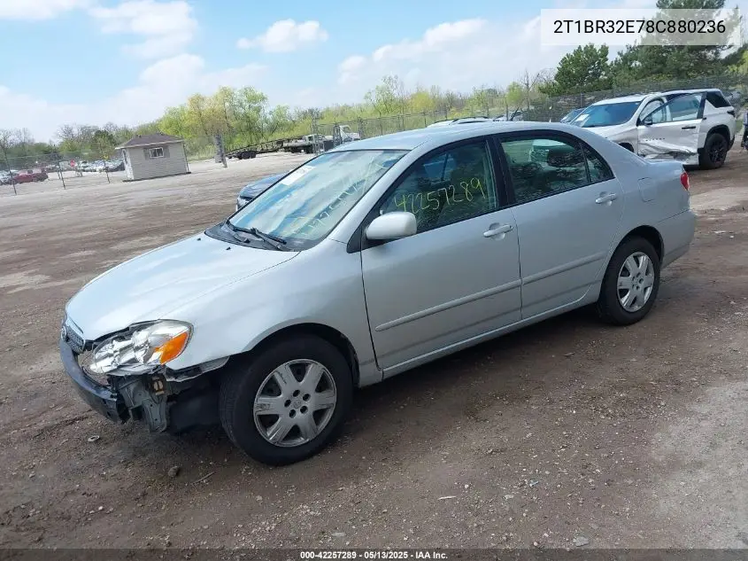 2008 Toyota Corolla Le VIN: 2T1BR32E78C880236 Lot: 42257289