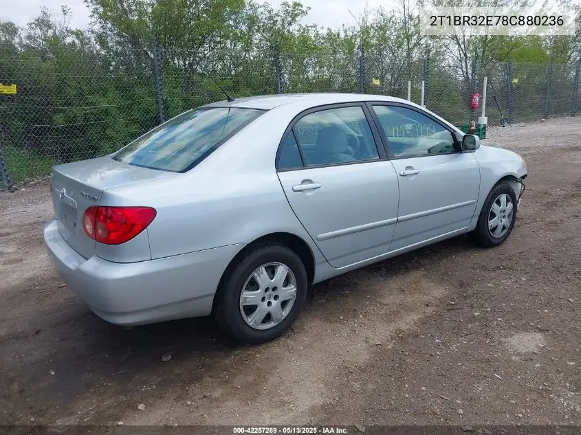 2008 Toyota Corolla Le VIN: 2T1BR32E78C880236 Lot: 42257289