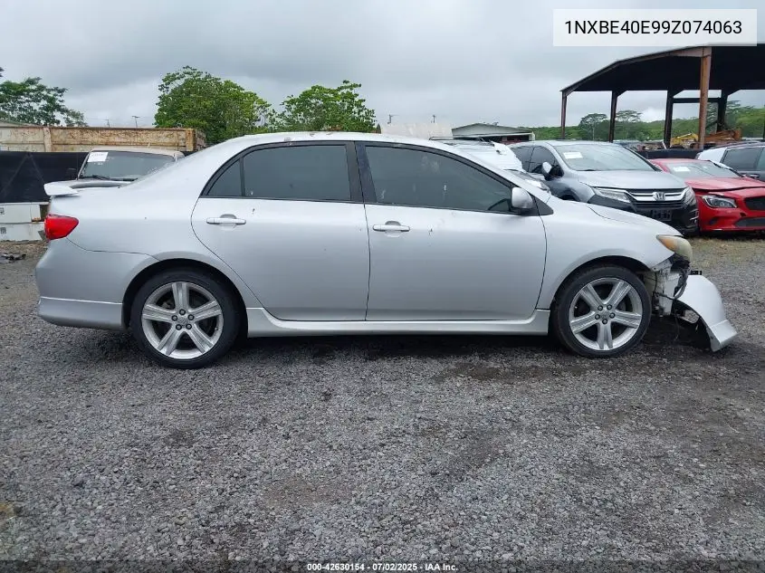 2009 Toyota Corolla Xrs VIN: 1NXBE40E99Z074063 Lot: 42630154