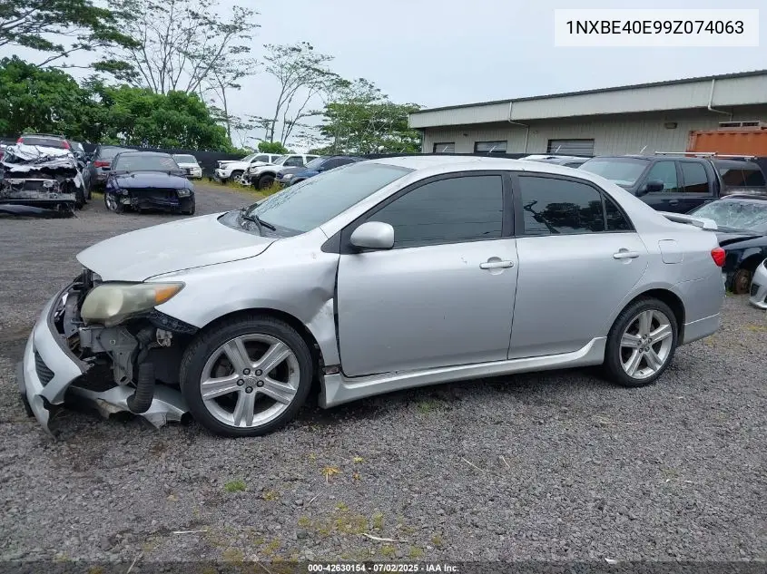 2009 Toyota Corolla Xrs VIN: 1NXBE40E99Z074063 Lot: 42630154