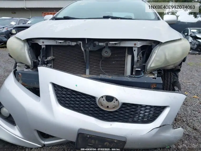 2009 Toyota Corolla Xrs VIN: 1NXBE40E99Z074063 Lot: 42630154