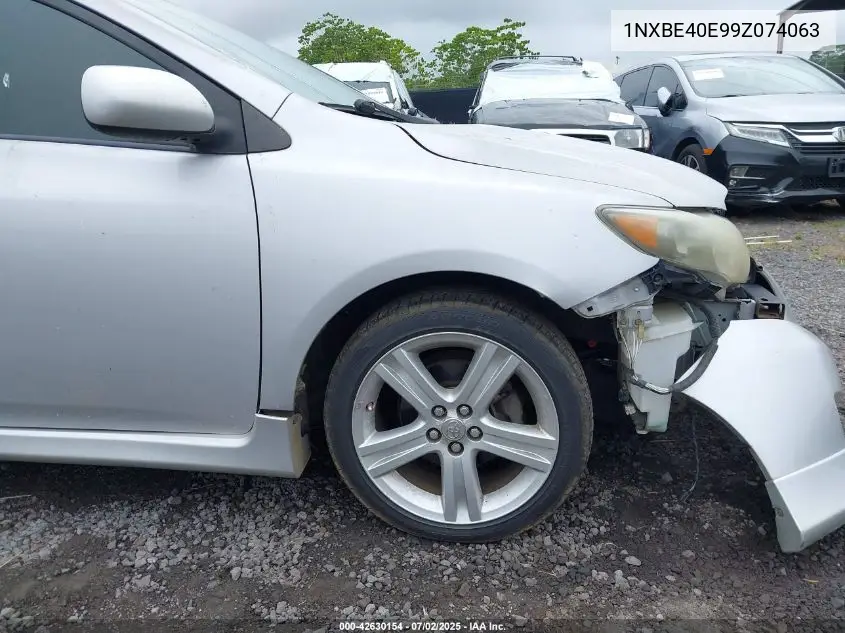 2009 Toyota Corolla Xrs VIN: 1NXBE40E99Z074063 Lot: 42630154
