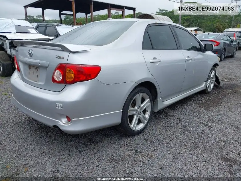 2009 Toyota Corolla Xrs VIN: 1NXBE40E99Z074063 Lot: 42630154
