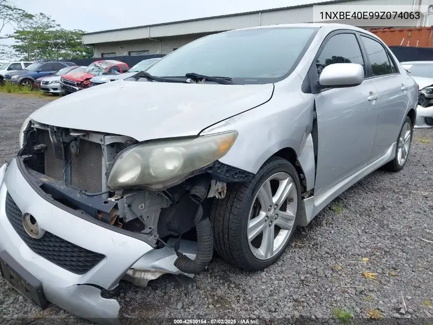 2009 Toyota Corolla Xrs VIN: 1NXBE40E99Z074063 Lot: 42630154