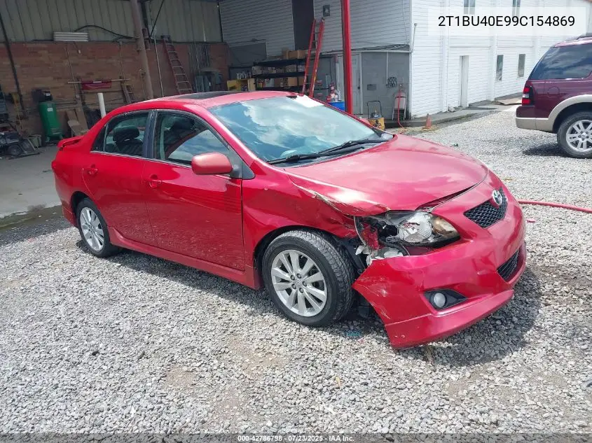 2009 Toyota Corolla S VIN: 2T1BU40E99C154869 Lot: 42786798