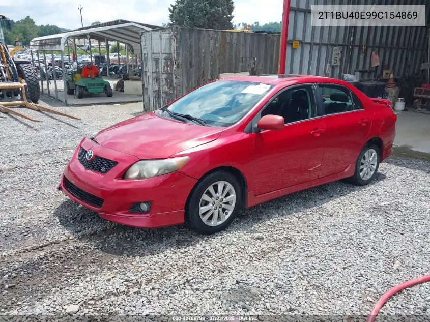 2009 Toyota Corolla S VIN: 2T1BU40E99C154869 Lot: 42786798