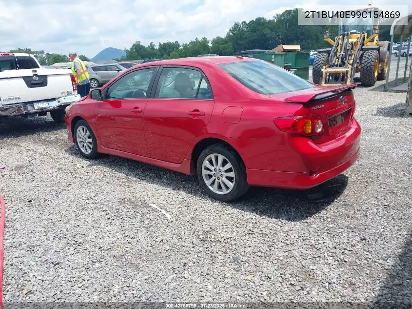 2009 Toyota Corolla S VIN: 2T1BU40E99C154869 Lot: 42786798