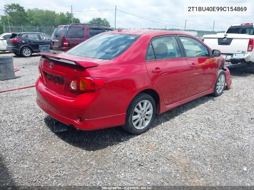 2009 Toyota Corolla S VIN: 2T1BU40E99C154869 Lot: 42786798