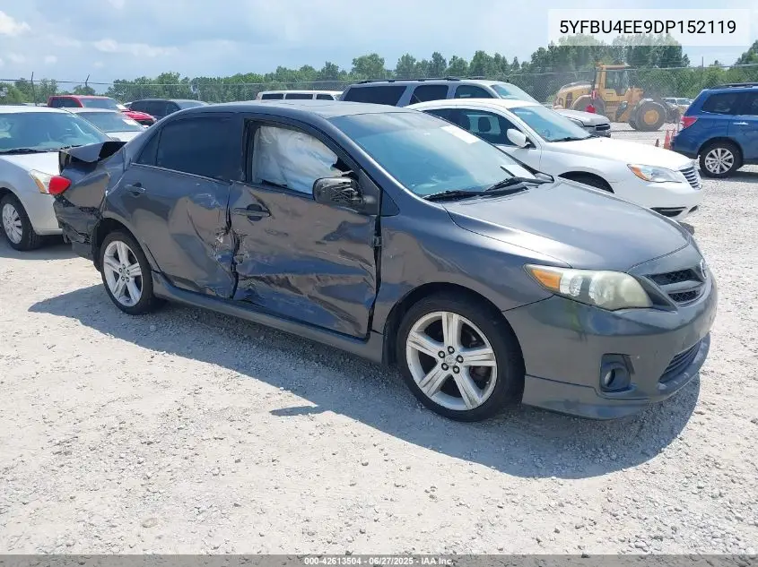 2013 Toyota Corolla S VIN: 5YFBU4EE9DP152119 Lot: 42613504