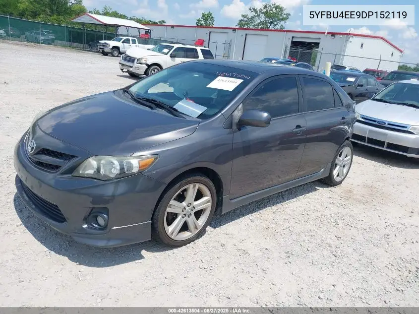 2013 Toyota Corolla S VIN: 5YFBU4EE9DP152119 Lot: 42613504