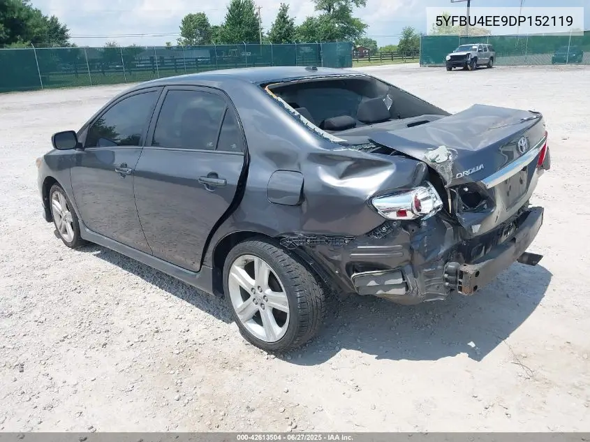 2013 Toyota Corolla S VIN: 5YFBU4EE9DP152119 Lot: 42613504