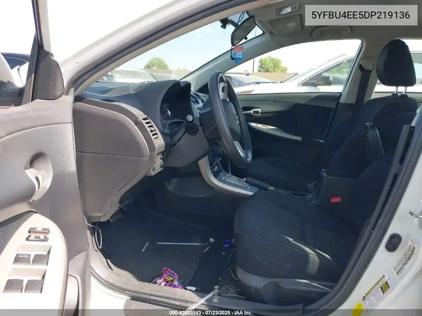 2013 Toyota Corolla S VIN: 5YFBU4EE5DP219136 Lot: 42808543