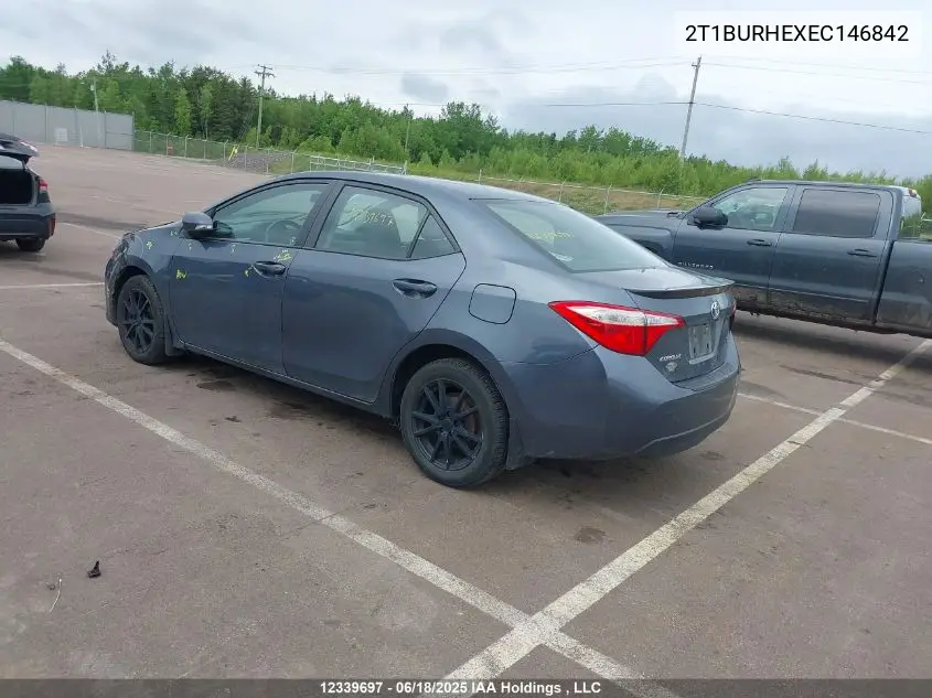 2014 Toyota Corolla S VIN: 2T1BURHEXEC146842 Lot: 12339697