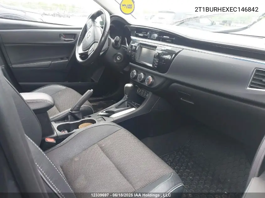 2014 Toyota Corolla S VIN: 2T1BURHEXEC146842 Lot: 12339697