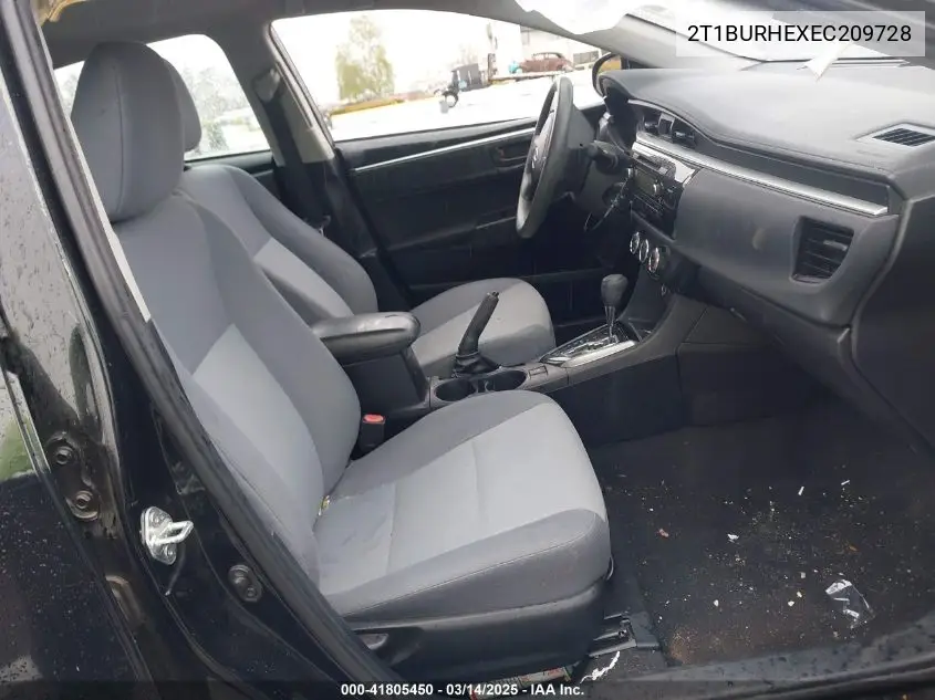 2014 Toyota Corolla L VIN: 2T1BURHEXEC209728 Lot: 41805450