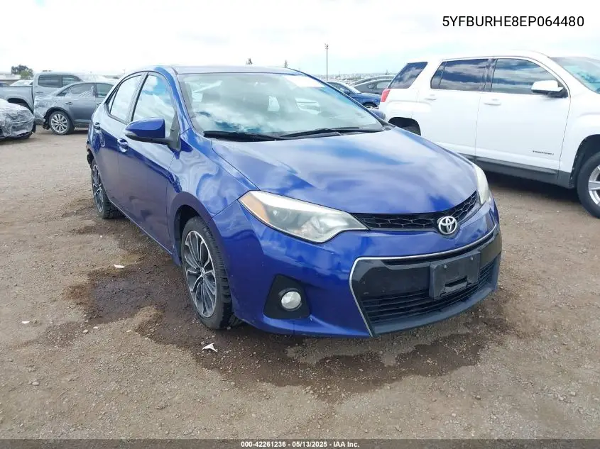 5yfburhe8ep064480 5YFBURHE8EP064480 2014 Toyota Corolla S Premium