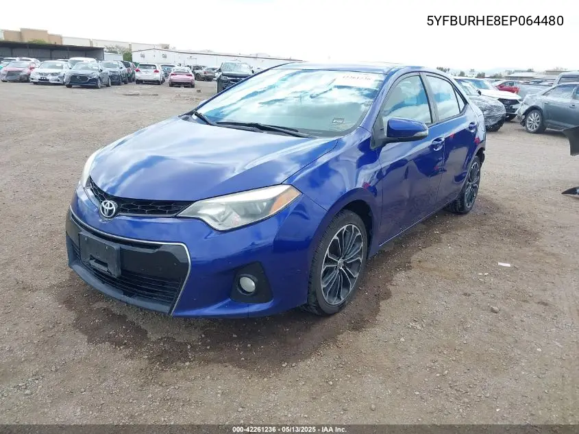 5yfburhe8ep064480 5YFBURHE8EP064480 2014 Toyota Corolla S Premium