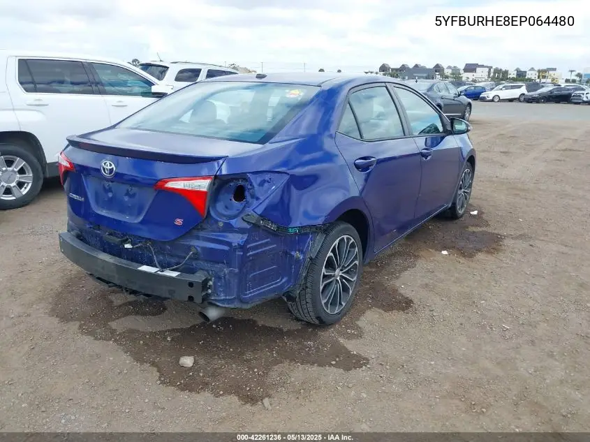 5yfburhe8ep064480 5YFBURHE8EP064480 2014 Toyota Corolla S Premium