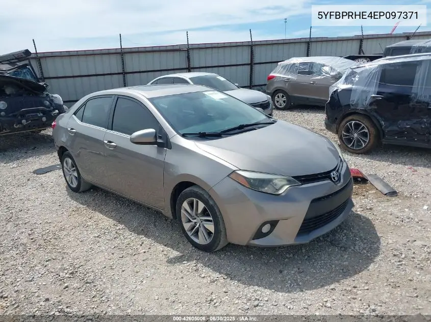 2014 Toyota Corolla Le Eco Premium VIN: 5YFBPRHE4EP097371 Lot: 42605006
