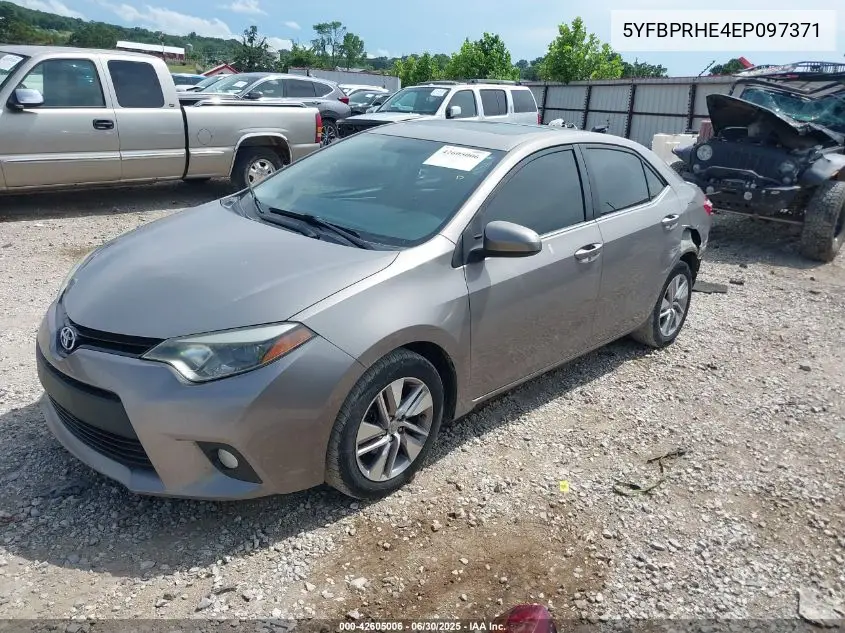 2014 Toyota Corolla Le Eco Premium VIN: 5YFBPRHE4EP097371 Lot: 42605006