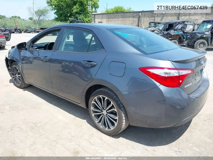 2014 Toyota Corolla S Plus VIN: 2T1BURHE4EC067439 Lot: 42624997