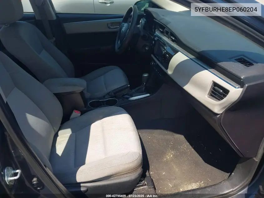 2014 Toyota Corolla Le VIN: 5YFBURHE8EP060204 Lot: 42795409