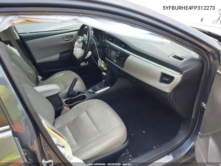2015 Toyota Corolla L/Le/Le Pls/Prm/S/S Pls VIN: 5YFBURHE4FP312273 Lot: 42590488