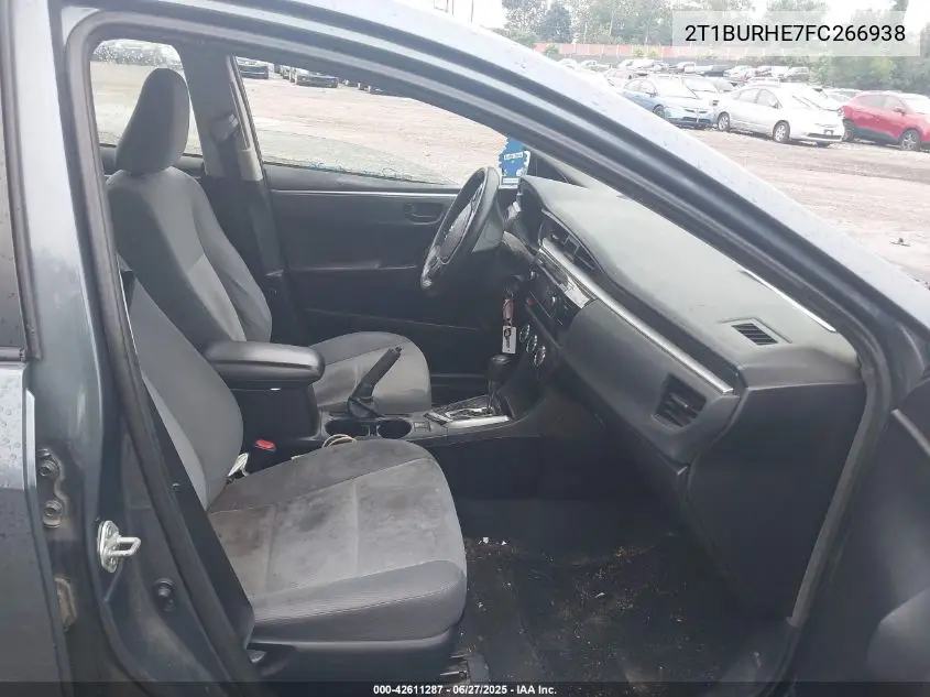 2015 Toyota Corolla L VIN: 2T1BURHE7FC266938 Lot: 42611287