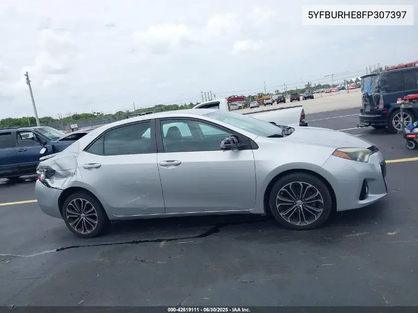 2015 Toyota Corolla S Plus VIN: 5YFBURHE8FP307397 Lot: 42619111