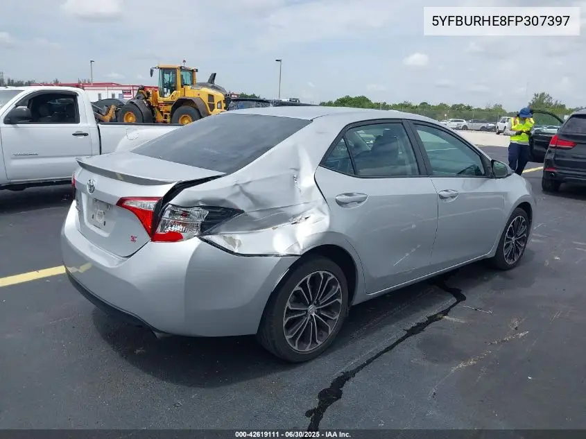 2015 Toyota Corolla S Plus VIN: 5YFBURHE8FP307397 Lot: 42619111