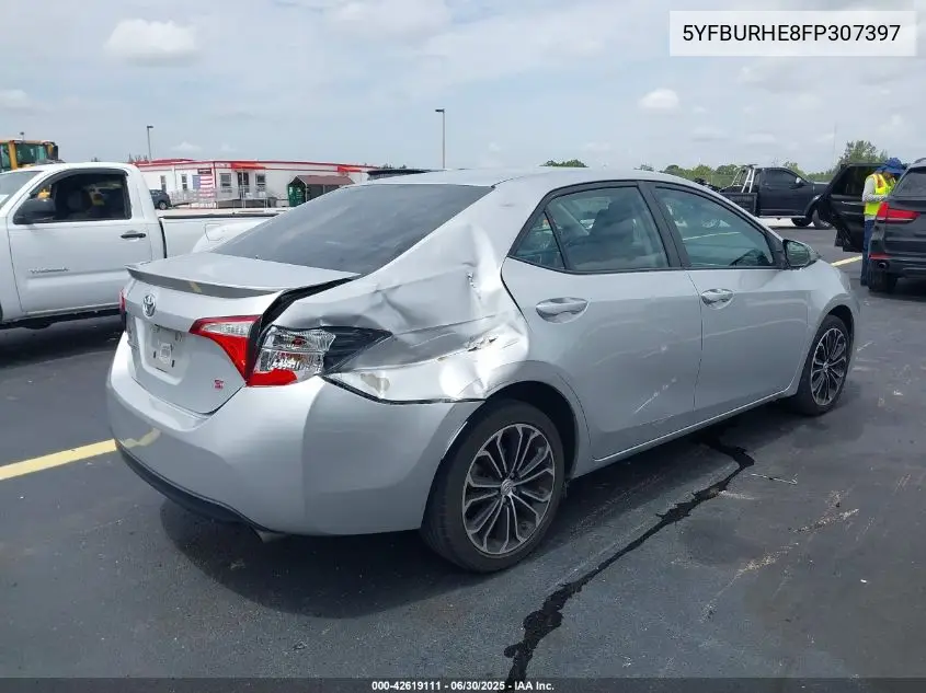2015 Toyota Corolla S Plus VIN: 5YFBURHE8FP307397 Lot: 42619111