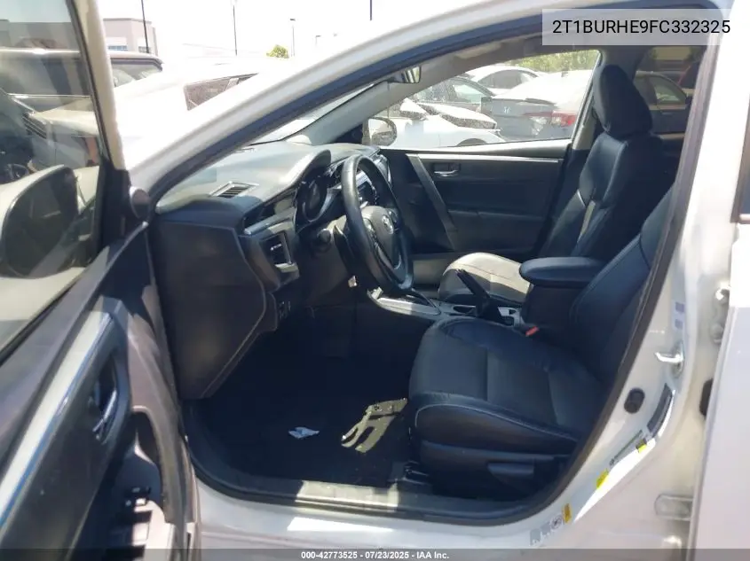 2015 Toyota Corolla S VIN: 2T1BURHE9FC332325 Lot: 42773525