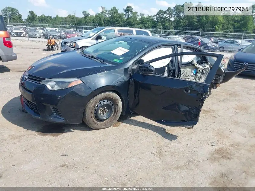 2015 Toyota Corolla Le VIN: 2T1BURHE0FC297965 Lot: 42826719