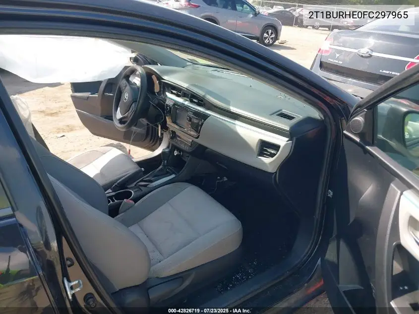 2015 Toyota Corolla Le VIN: 2T1BURHE0FC297965 Lot: 42826719