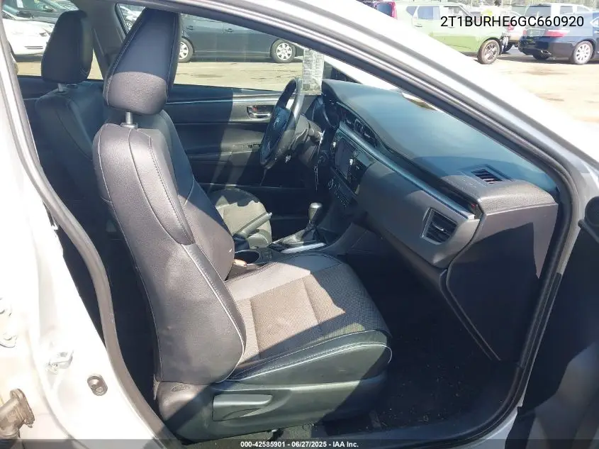 2016 Toyota Corolla S Plus VIN: 2T1BURHE6GC660920 Lot: 42585901