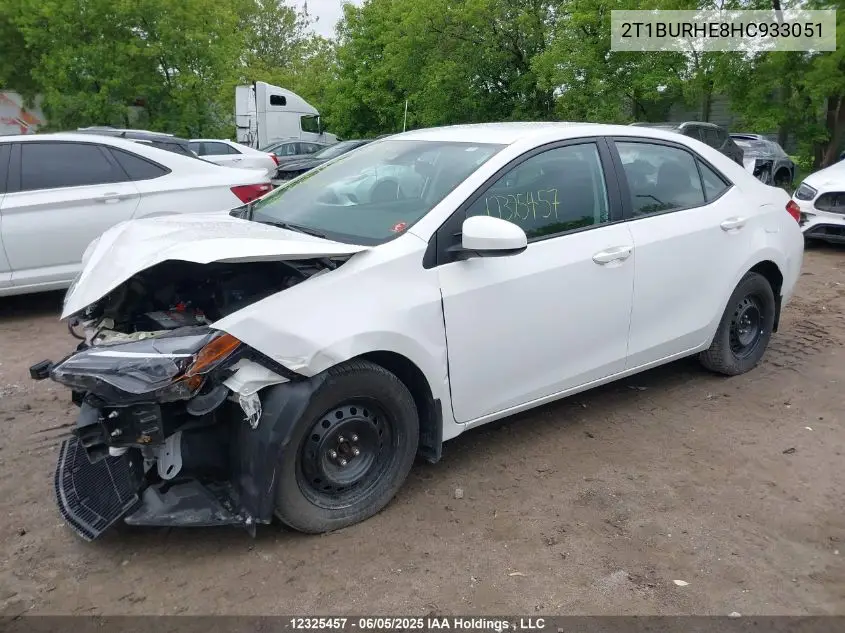 2017 Toyota Corolla VIN: 2T1BURHE8HC933051 Lot: 12325457