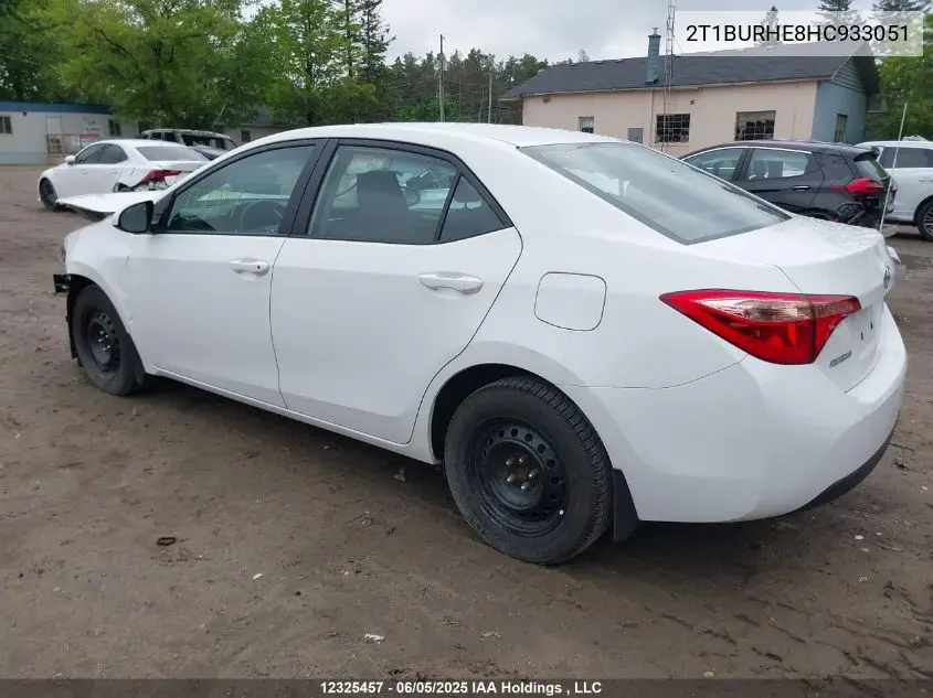 2017 Toyota Corolla VIN: 2T1BURHE8HC933051 Lot: 12325457