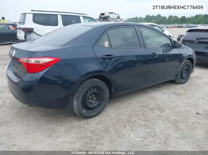 2017 Toyota Corolla L/Le/Xle/Se/Xse VIN: 2T1BURHEXHC776459 Lot: 12338654