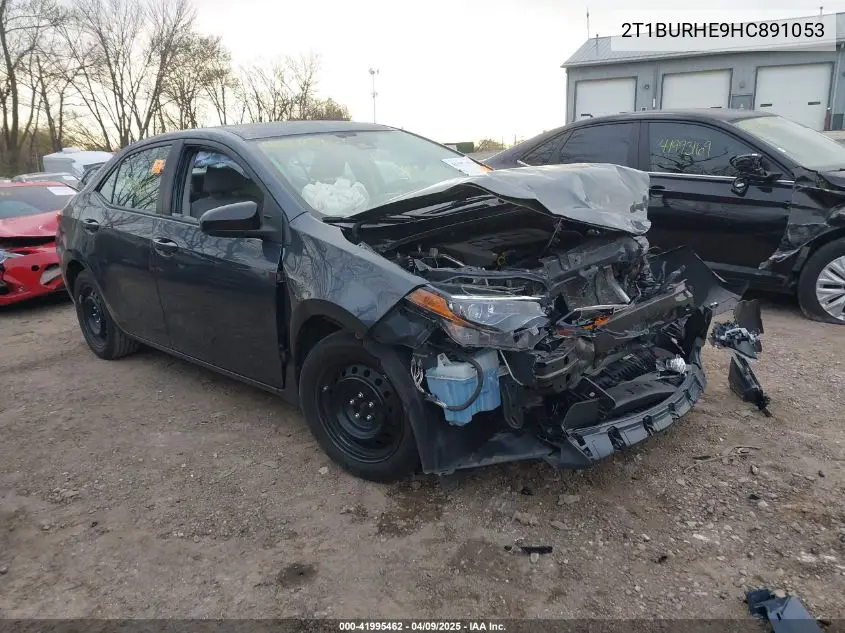 2017 Toyota Corolla Le VIN: 2T1BURHE9HC891053 Lot: 41995462