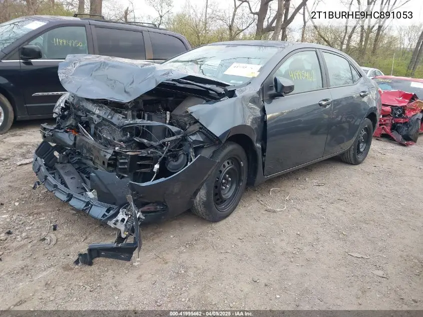 2017 Toyota Corolla Le VIN: 2T1BURHE9HC891053 Lot: 41995462