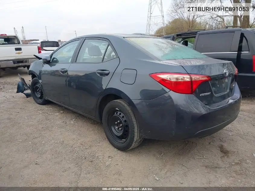 2017 Toyota Corolla Le VIN: 2T1BURHE9HC891053 Lot: 41995462